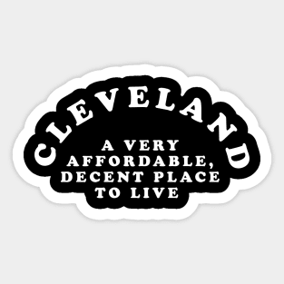 Very Affordable and Decent Cleveland Sticker